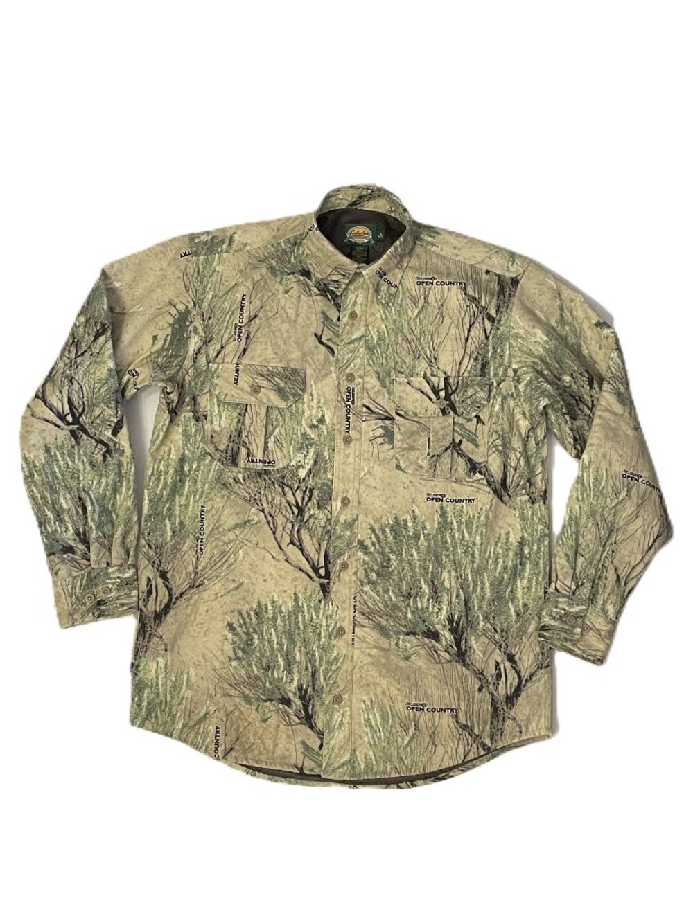 Cabelas Scentlok Camoflauge Camo Shirt Jacket Med Tall Button Hunting Shacket